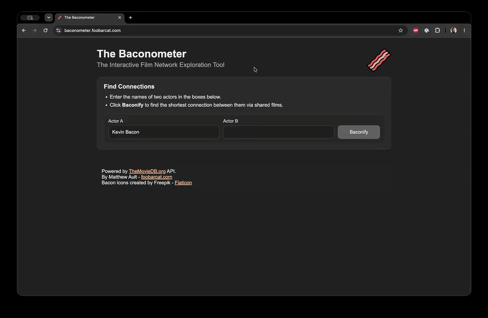 Baconometer Demo GIF